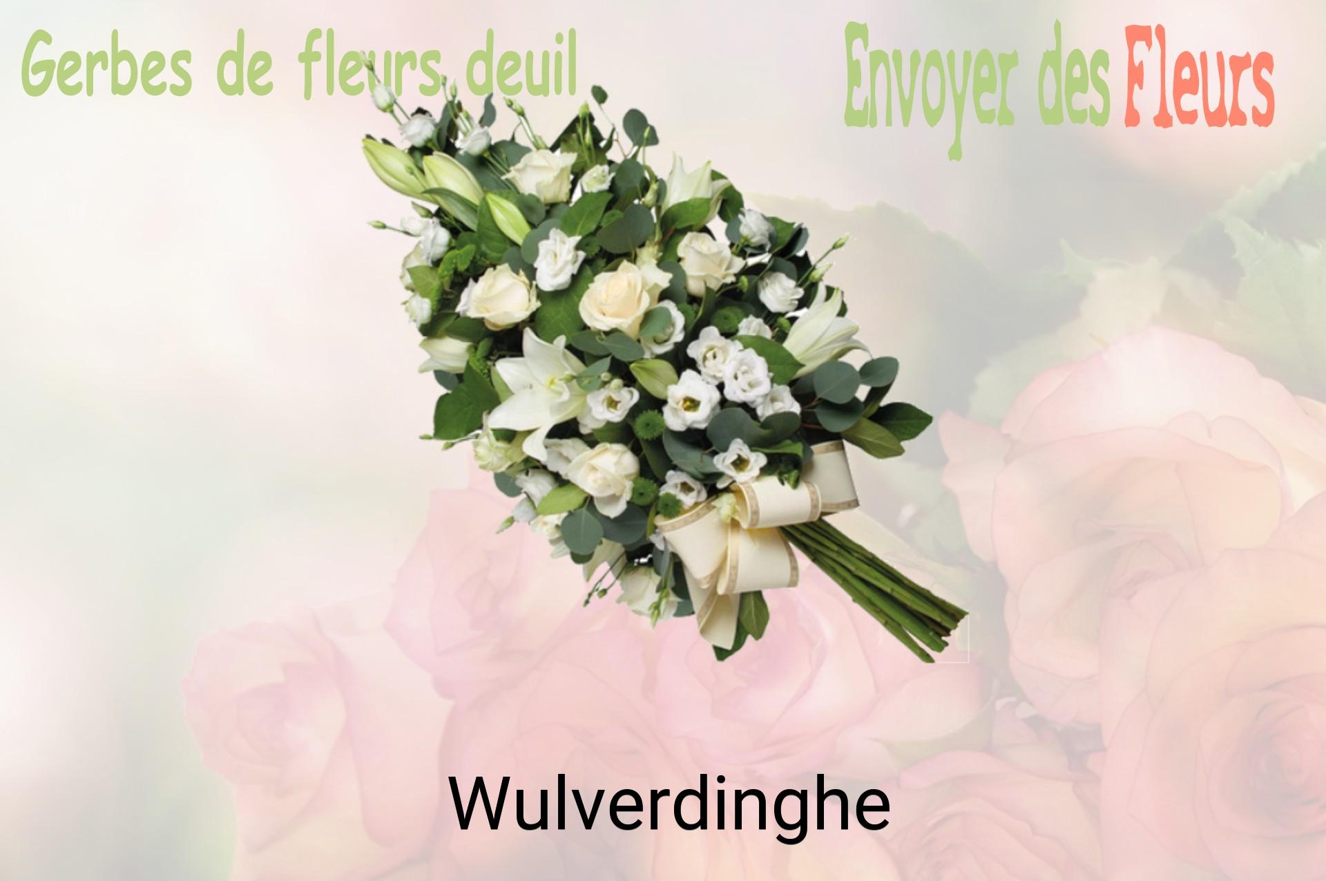 Gerbe de fleurs de deuil livrée à Wulverdinghe